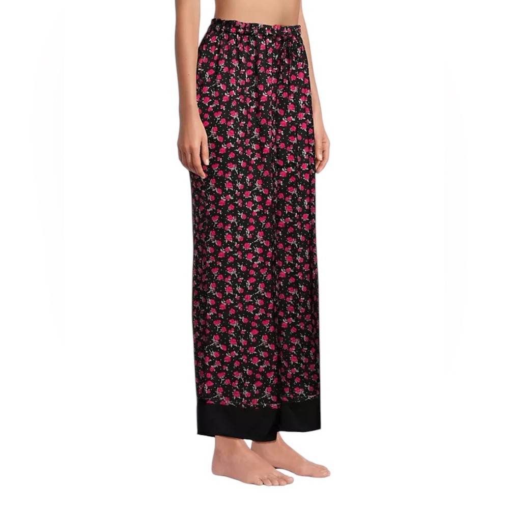 Free people dreamy days pajama pants size Medium oversized fit wide leg floral